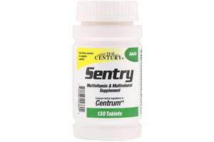 Витаминно-минеральный комплекс 21st Century Sentry, Multivitamin & Multimineral Supplement 130 Tabs