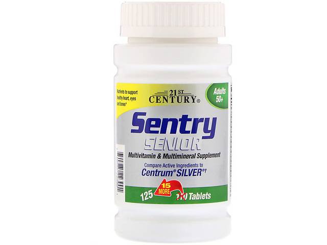 Витаминно-минеральный комплекс 21st Century Sentry Senior, Multivitamin & Mineral Supplement, Adults 50+ 100 Tabs