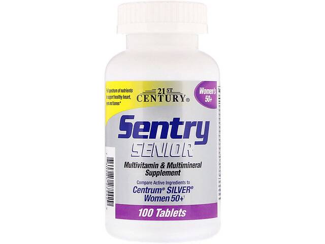 Витаминно-минеральный комплекс 21st Century Sentry Senior, Multivitamin & Multimineral Supplement, Women's 50+ 100 Tabs