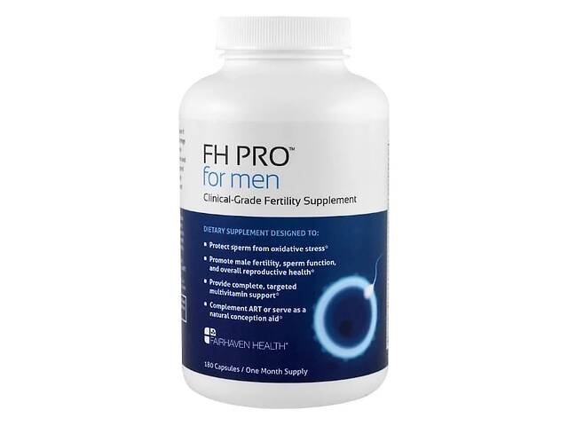 Витаминно-минеральный комплекс для мужчин Fairhaven Health FH Pro for Men Clinical Grade Fertility Supplement 180 Cap...