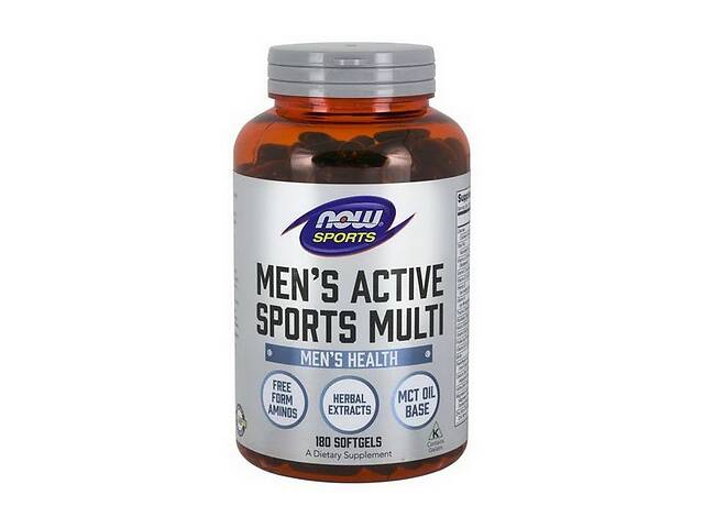 Витаминно-минеральный комплекс для мужчин NOW Foods Men's Active Sports Multi 180 Softgels