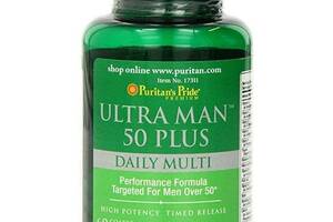 Витаминно-минеральный комплекс для мужчин Puritan's Pride Ultra Vita Man 50 Plus 60 Caplets