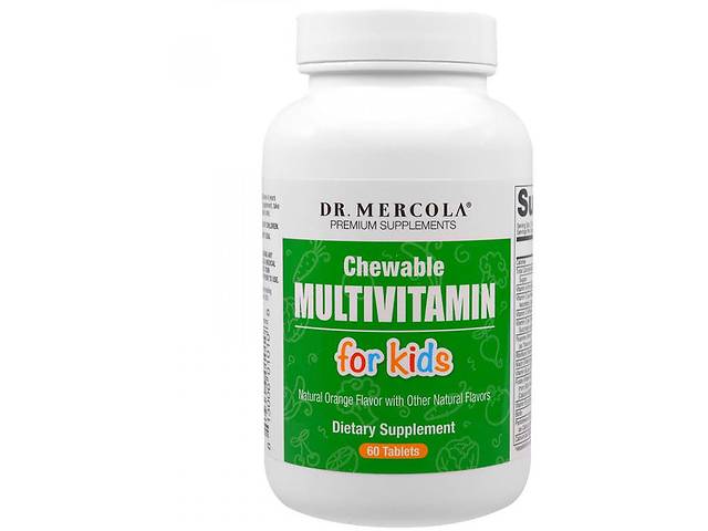 Витаминно-минеральный комплекс Dr. Mercola Chewable Multivitamin for Kids 60 Chewable Tabs