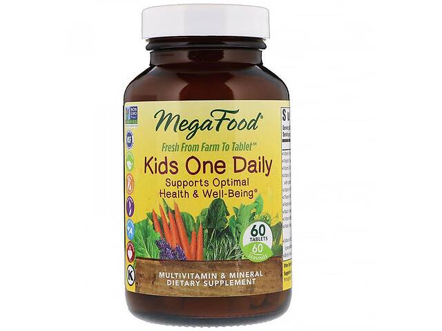Витаминно-минеральный комплекс MegaFood Kid's One Daily 60 Tabs
