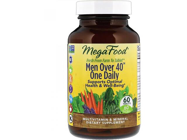 Витаминно-минеральный комплекс MegaFood Men Over 40 One Daily 60 Tabs