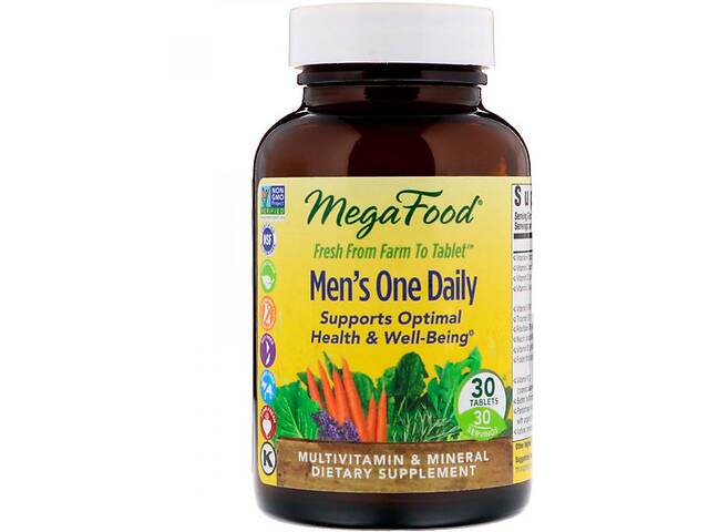 Витаминно-минеральный комплекс MegaFood Men’s One Daily Iron Free 30 Tabs