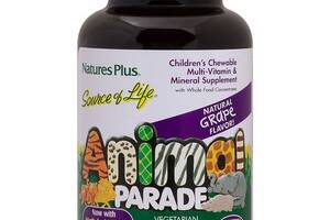 Витаминно-минеральный комплекс Nature's Plus Animal Parade 90 Chewable Tabs Grape Flavor NTP29984