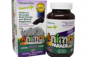 Витаминно-минеральный комплекс Nature's Plus Animal Parade Gold 180 Chewables Grape Flavor