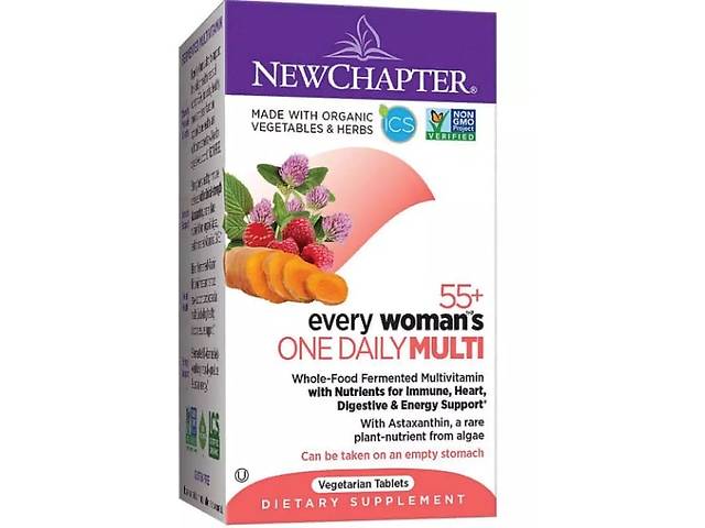 Витаминно-минеральный комплекс New Chapter 55+ Every Woman's One Daily Multi 48 Veg Tabs NC0380