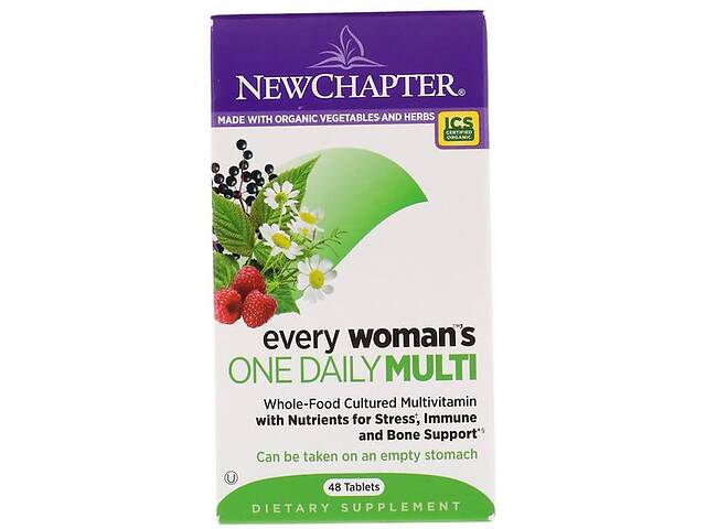 Витаминно-минеральный комплекс New Chapter Every Woman's One Daily Multi 48 Tabs