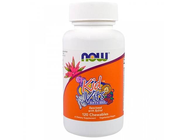 Витаминно-минеральный комплекс NOW Foods Kid Vits Berry Blast 120 Chewables