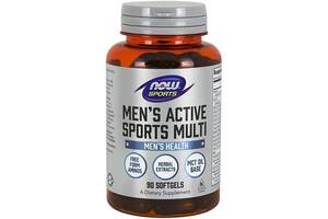 Витаминно-минеральный комплекс NOW Foods Men's Active Sports Multi 90 Softgels