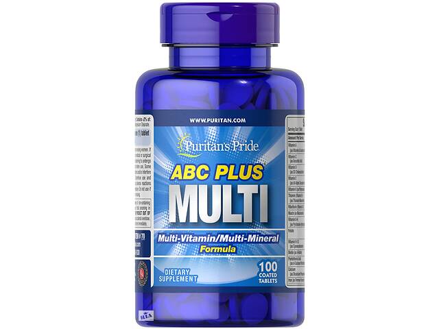 Витаминно-минеральный комплекс Puritan's Pride ABC Plus Multivitamin 100 Tabs