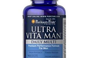 Витаминно-минеральный комплекс Puritan's Pride Ultra Vita Man Time Release 90 Caplets