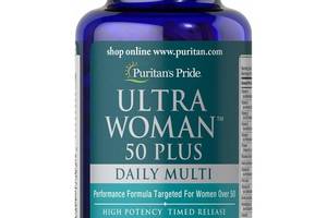 Витаминно-минеральный комплекс Puritan's Pride Ultra Woman 50 Plus Multi-Vitamin 60 Caplets