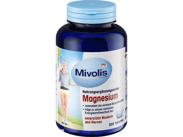 Вітаміні Mivolis DAS gesunde PLUS Magnesium (магній) Tabletten магній, 300 шт