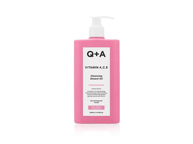Витаминизированное масло для душа Q+A Vitamin ACE Cleansing Shower Oil 250 мл