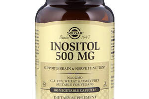 Инозитол Solgar Inositol 500 mg 100 Veg Caps