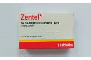 Зентел 400 мг 1 таб.Zentel Польша из Польши Польша