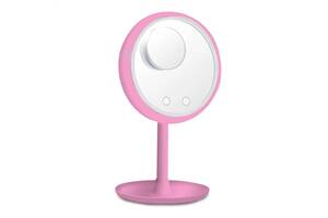 Зеркало с подсветкой и вентилятором Beauty Breeze Mirror 22х16х2см Розовый