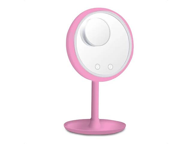 Зеркало с подсветкой и вентилятором Beauty Breeze Mirror 22х16х2см Розовый