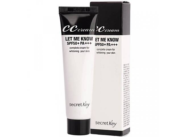 Увлажняющий СС крем для лица Secret Key Let Me Know CC Cream SPF50+ PA+++ 30 мл (8809305992896)