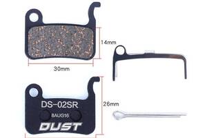 Колодки гальмiвнi полуметал disc DUST DS-02S Пiдходе пiд дисковi гальма Shimano M975/966/596/800/765/775/601/665/585...