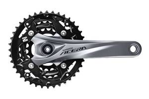 Шатун L175мм 22-30-40Т SHIMANO Acera FC-M3000 Шатуни Shimano Acera FC-M3000 . Довжина лапки: 175мм. Зiрки 40-30-22 (п...