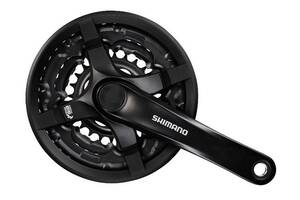 Шатун L175мм 24-34-42Т SHIMANO FC-TY501 (чорний)