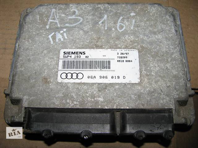 блок управления двигателем для Audi A3 1.6i 06A906019D, 5WP4193