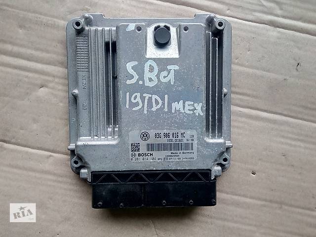 блок управления двигателем для Skoda SuperB 1.9tdi 03G906016MC, 0281014104