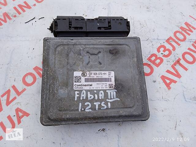 Блок управления двигателем для Skoda Fabia III 1.2tsi 2015-2020 03F906070HH, 5WP44824