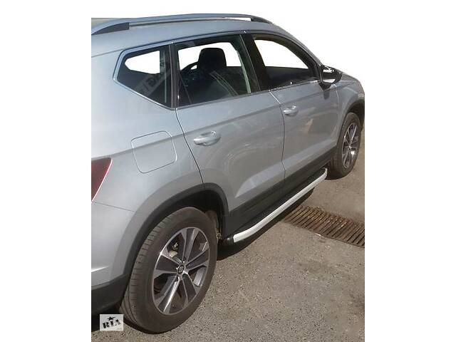 Боковые пороги Fullmond (2 шт, алюм.) Для Seat Ateca 2016↗ гг.