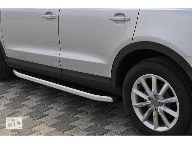 Боковые пороги Fullmond (2 шт., алюминий) для Audi Q3 2011-2019 гг.