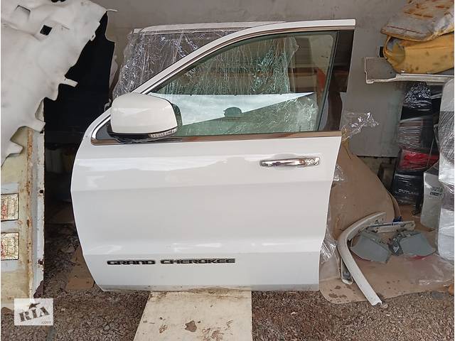 Бу 55369573AD дверь передняя левая дверь передняя для Jeep Grand Cherokee 2011-2021 голая wk2 белая pw7/qw7 - Фото 1