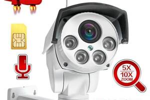 4G камера видеонаблюдения под SIM карту Wondstar NC49W-5XEU, поворотная PTZ, 5 Мегапикселей, 5Х зум