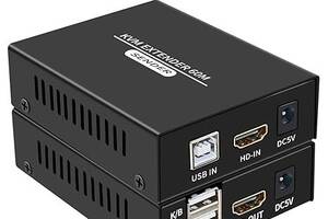 60M HDMI KVM-удлинитель через Cat5e Cat6 1080P HDMI USB KVM-удлинитель