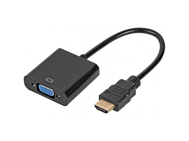 Адаптер Atcom HDMI to VGA, 0.1 м, черный (9220) (Код товара:15101)