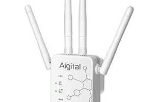Aigital 5G Удлинитель Wi-Fi 1200 Мбит/с, повторитель Wi-Fi дальнего действия двухдиапазонный усилитель сигнала