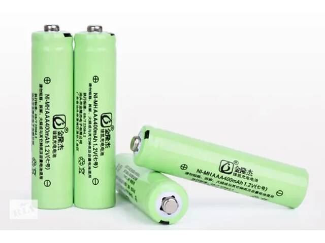 Аккумулятор 10450 R3 AAA 1.2V 400 mAh Ni-Mh салатовый