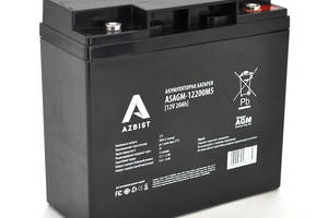 Аккумулятор ASBIST Super AGM ASAGM-12200M5, Black Case, 12V 20.0Ah (181 х 77 х 167 ), 5,4kg Q4