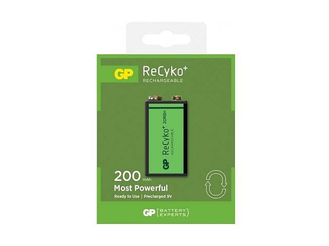 Аккумулятор Gp Крона ReCyko+ 200mAh (20R8HN-GB1 / 20R8HBE-U1 / 4891199074509)