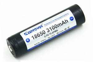 Аккумулятор Keeppower Li-ion 18650 3100mAh с защитой