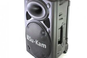 Аккумуляторная акустическая система Su-Kam BT 150D + 2 микрофона 150 Вт 7500 mAh black (1924452660)