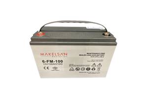 Аккумуляторная батарея AGM MAKELSAN 6-FM-100, Gray Case, 12V 100.0Ah ( 329 x 172 x 218 ) Q1