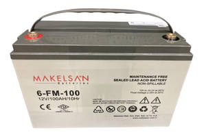Аккумуляторная батарея AGM MAKELSAN 6-FM-100, Gray Case, 12V 100.0Ah ( 329 x 172 x 218 ) Q1
