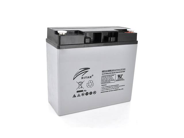 Аккумуляторная батарея AGM RITAR HR1250W, Gray Case, 12V 14.0Ah ( 181 х 77 х 167 ) 4.30kg Q4