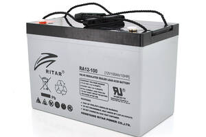 Аккумуляторная батарея AGM RITAR RA12-100S, Gray Case, 12V 100.0Ah ( 307 x 169 x 215 ) Q1