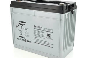 Аккумуляторная батарея AGM RITAR RA12-134, Gray Case, 12V 134.0Ah ( 340 x 173 x 287 ) Q1