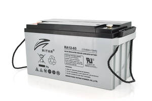 Аккумуляторная батарея AGM RITAR RA12-65, Gray Case, 12V 65.0Ah ( 350 x 167 x 182 ) Q1
